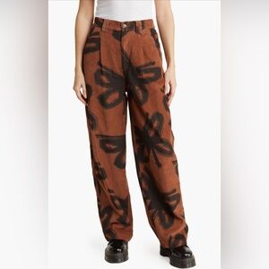 Obey floral corduroy pants